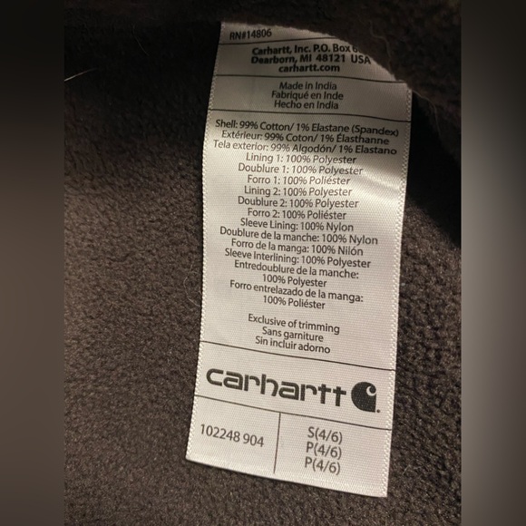 Carhartt (102248) Full Swing Caldwell Jacket—Dark Brown Small 4/6 Women’s - Picture 8 of 9